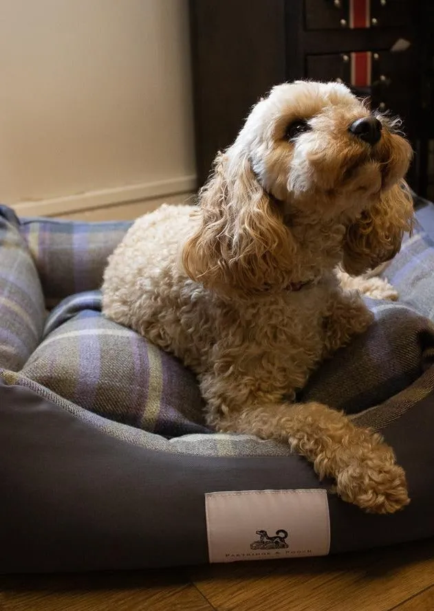 John Partridge Amherst 2 in 1 Dog bed hundeseng XS–M grå bomull