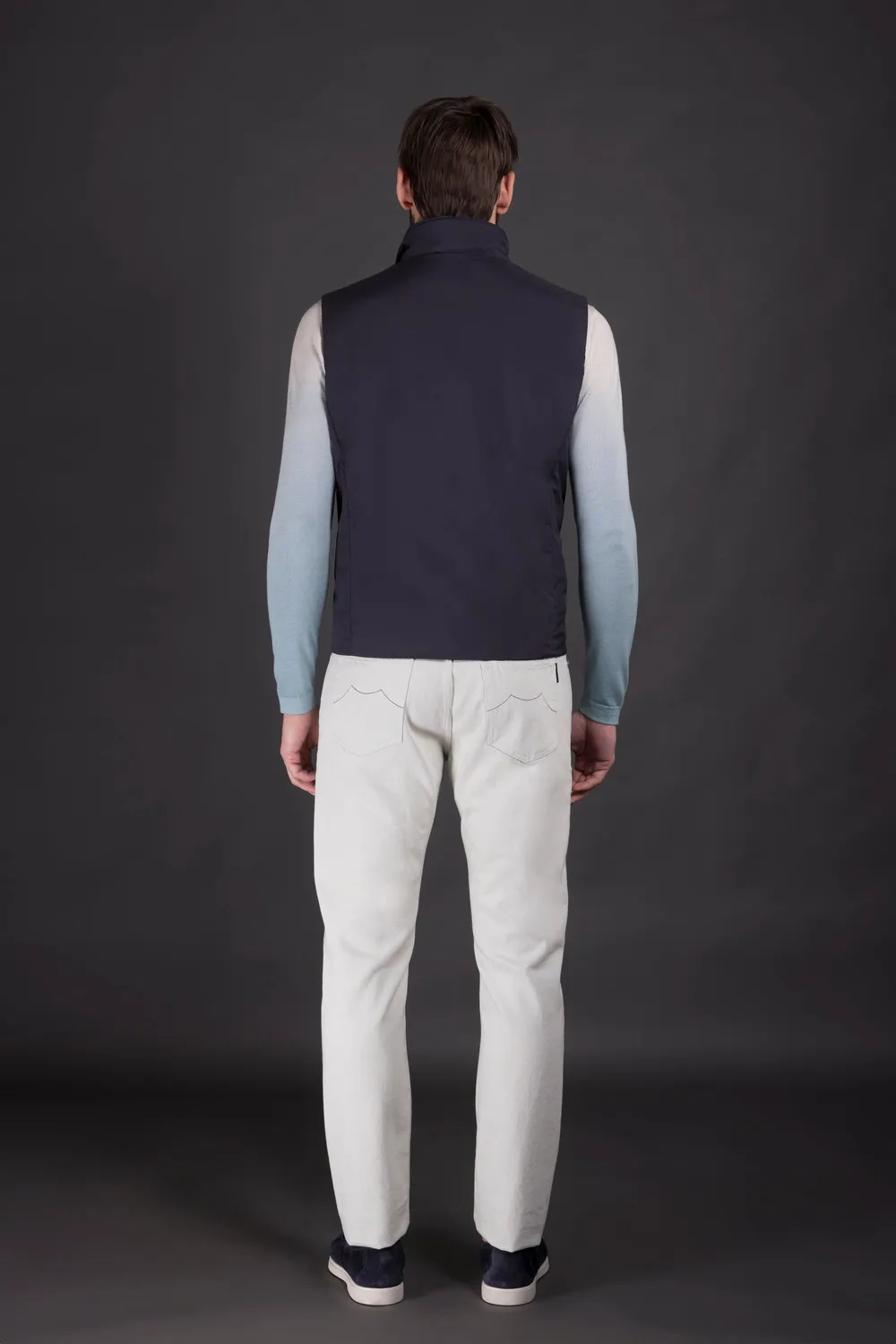Moorer Acqua SENIO-SKT vest herre indaco lett, str. 50