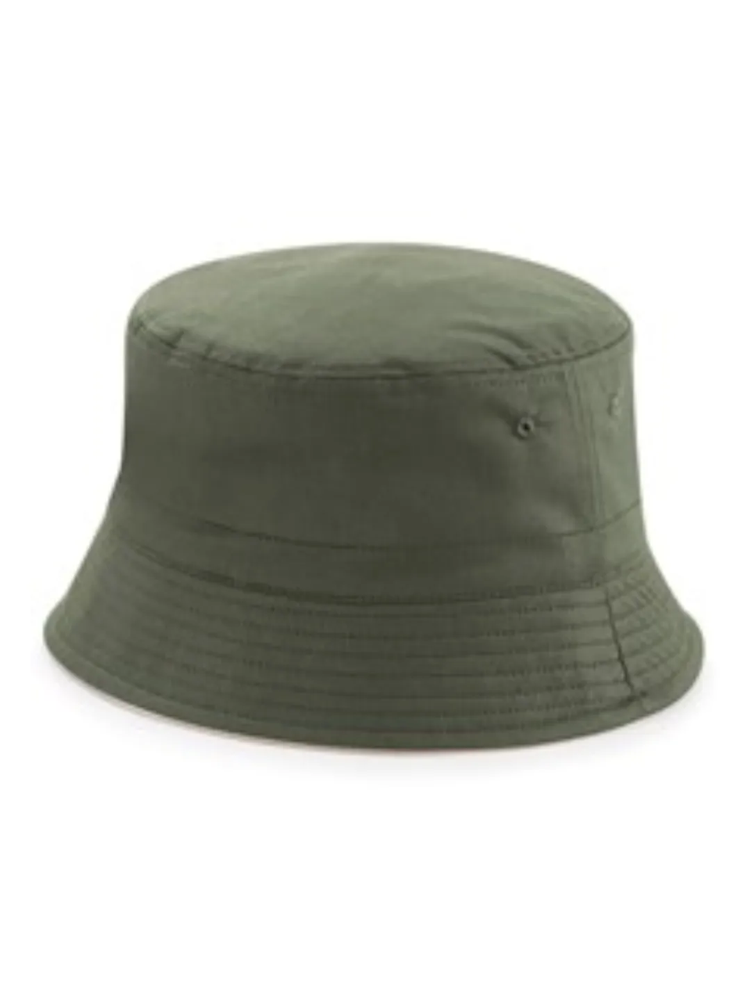 John Partridge Reversible Bucket Hat bøttehatt Olive/Cream bomull