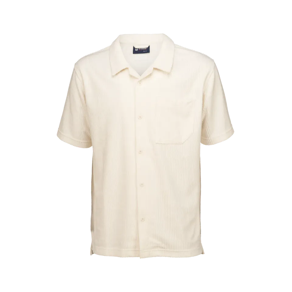 House of Hygge Terry Striped Shirt t-skjorte herre Offwhite
