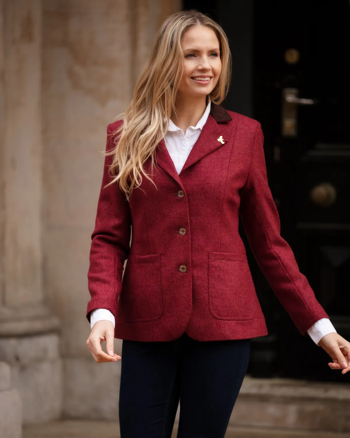 John Partridge Arena tweedblazer Jalapeno Red ull