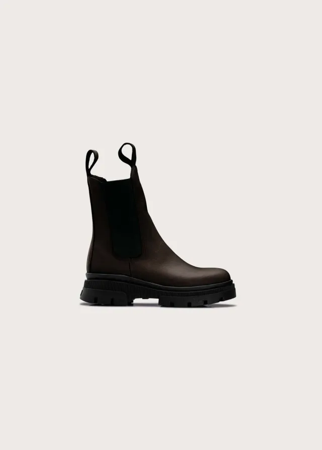 Brgn Chelsea Boot Aniline støvletter Brown – vanntette