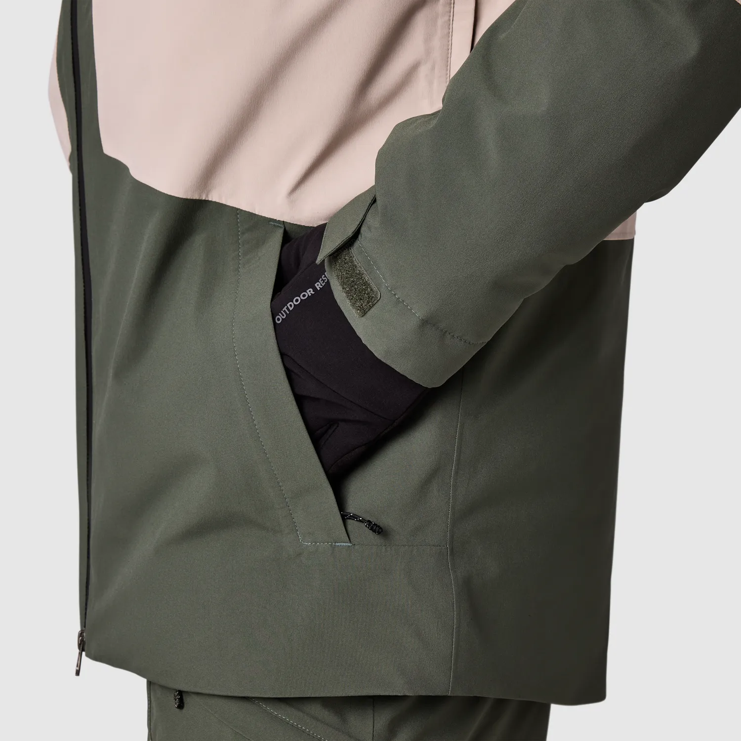 Outdoor Research Snowcrew Men's Snowcrew Jacket skijakke Dark Laurel/Pro Khaki
