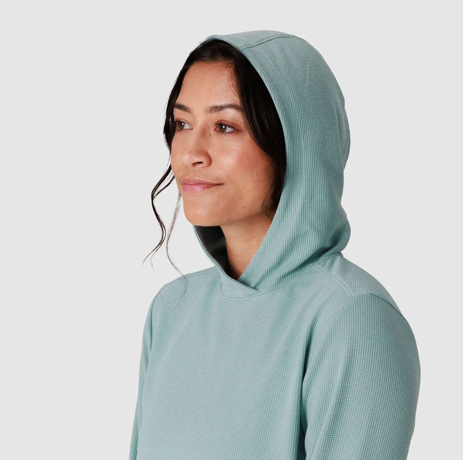 Outdoor Research Eclipse Waffle Hoodie hettegenser Thyme