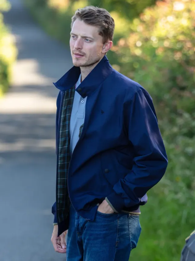 John Partridge Harrington Harringtonjakke navy herre S–2XL