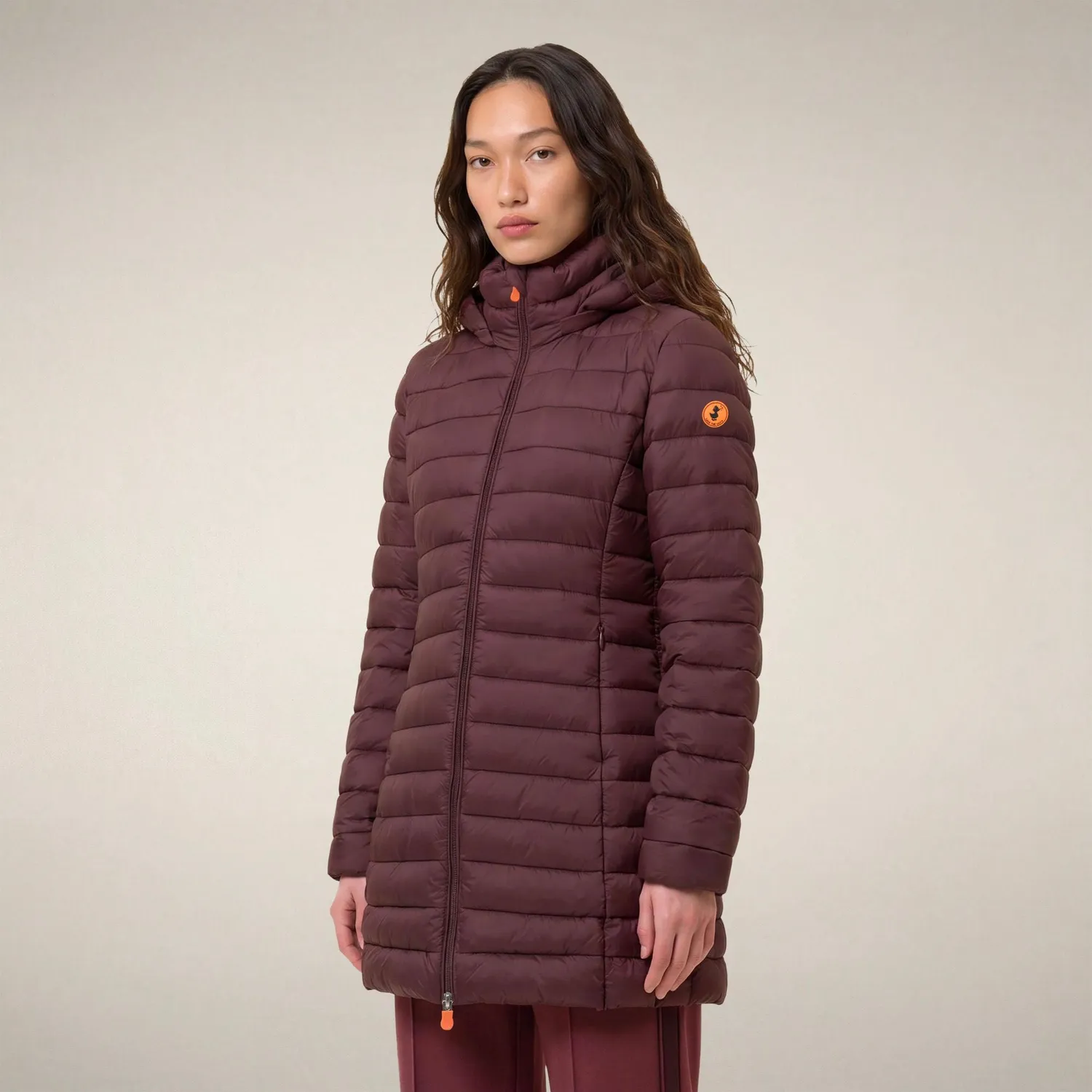 Save The Duck Carol kåpe Burgundy Black dame