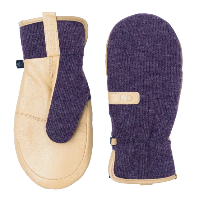 Outdoor Research Flurry Solstice Mitt votter Amethyst/Natural ull