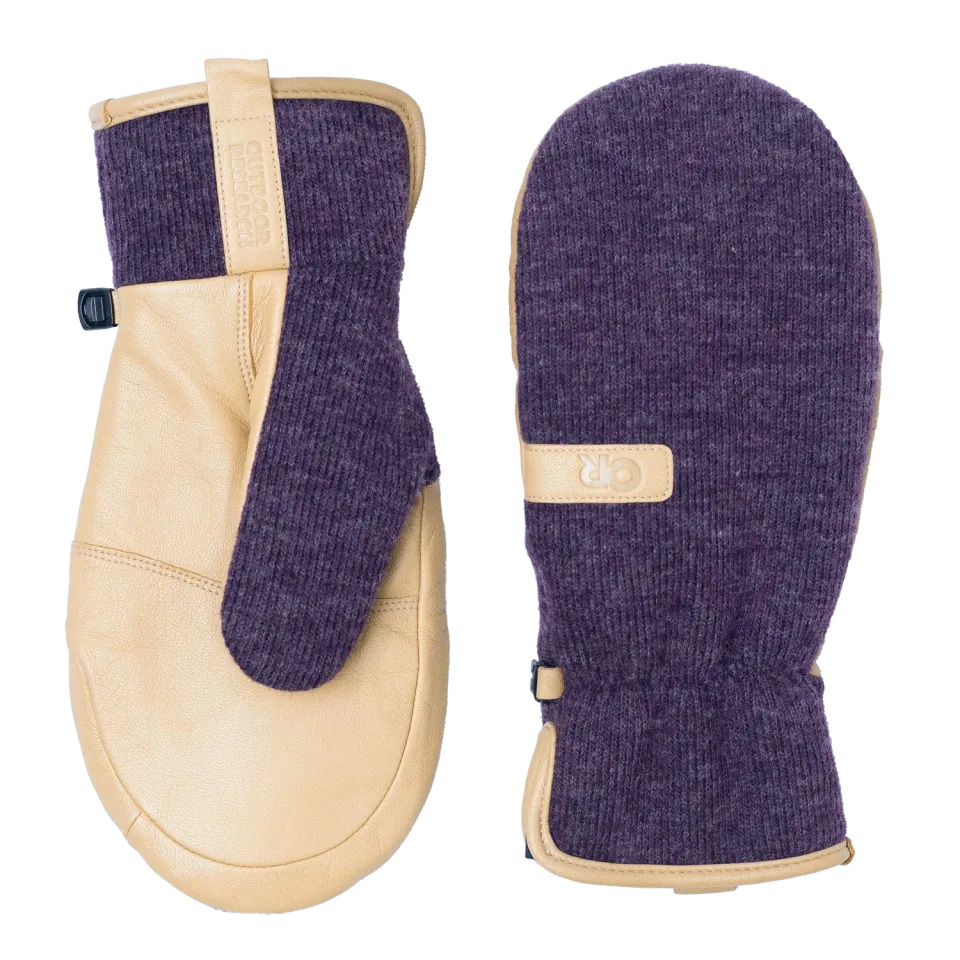 Outdoor Research Flurry Solstice Mitt votter Amethyst/Natural ull