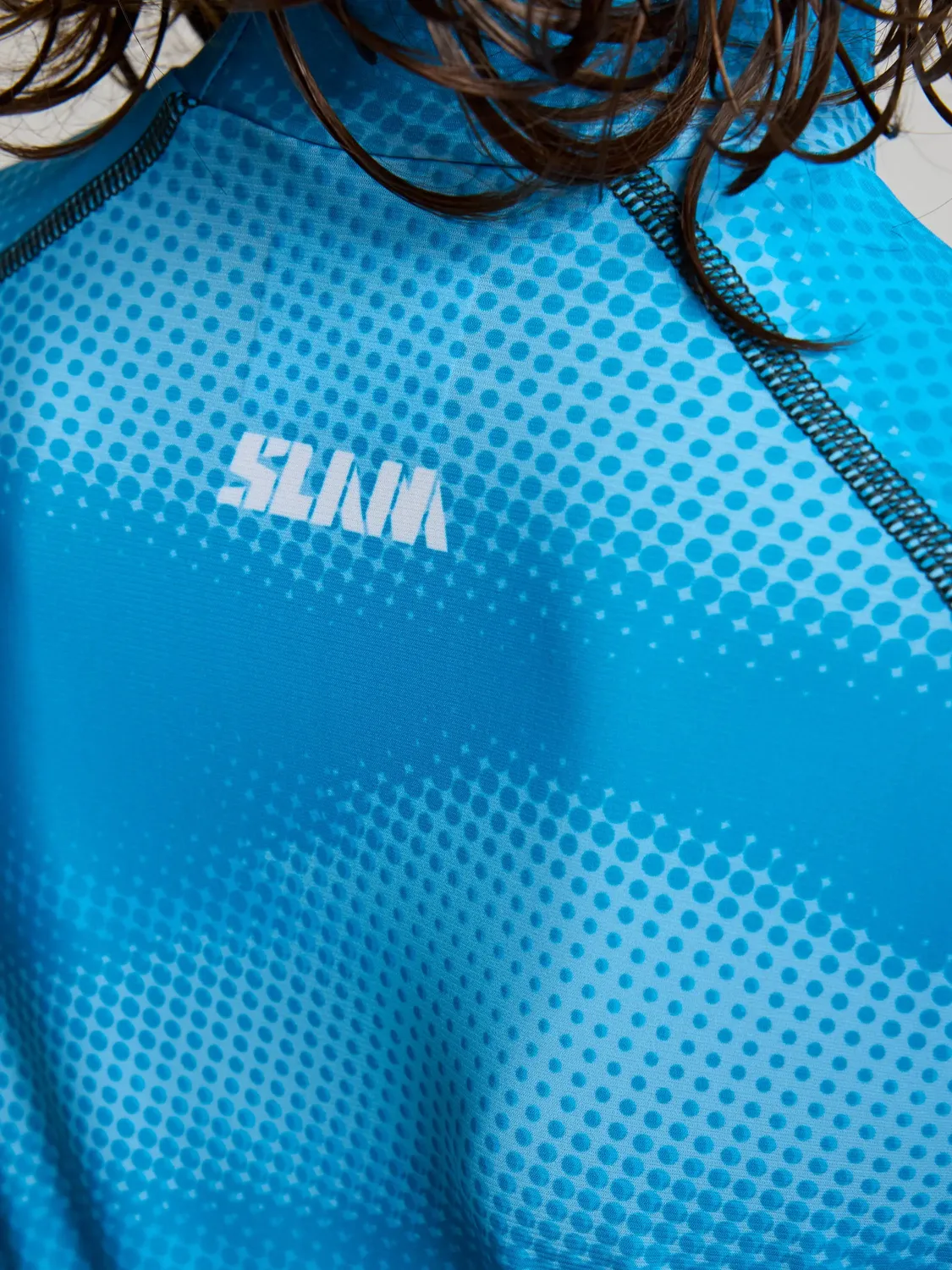 Slam Foil Jr Rashguard LS rashguard blå UV-beskyttelse