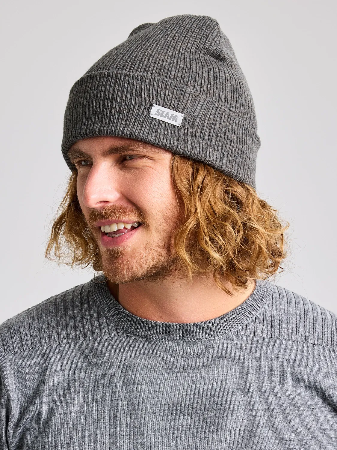 Slam Cable Beanie lue Lead Grey unisex