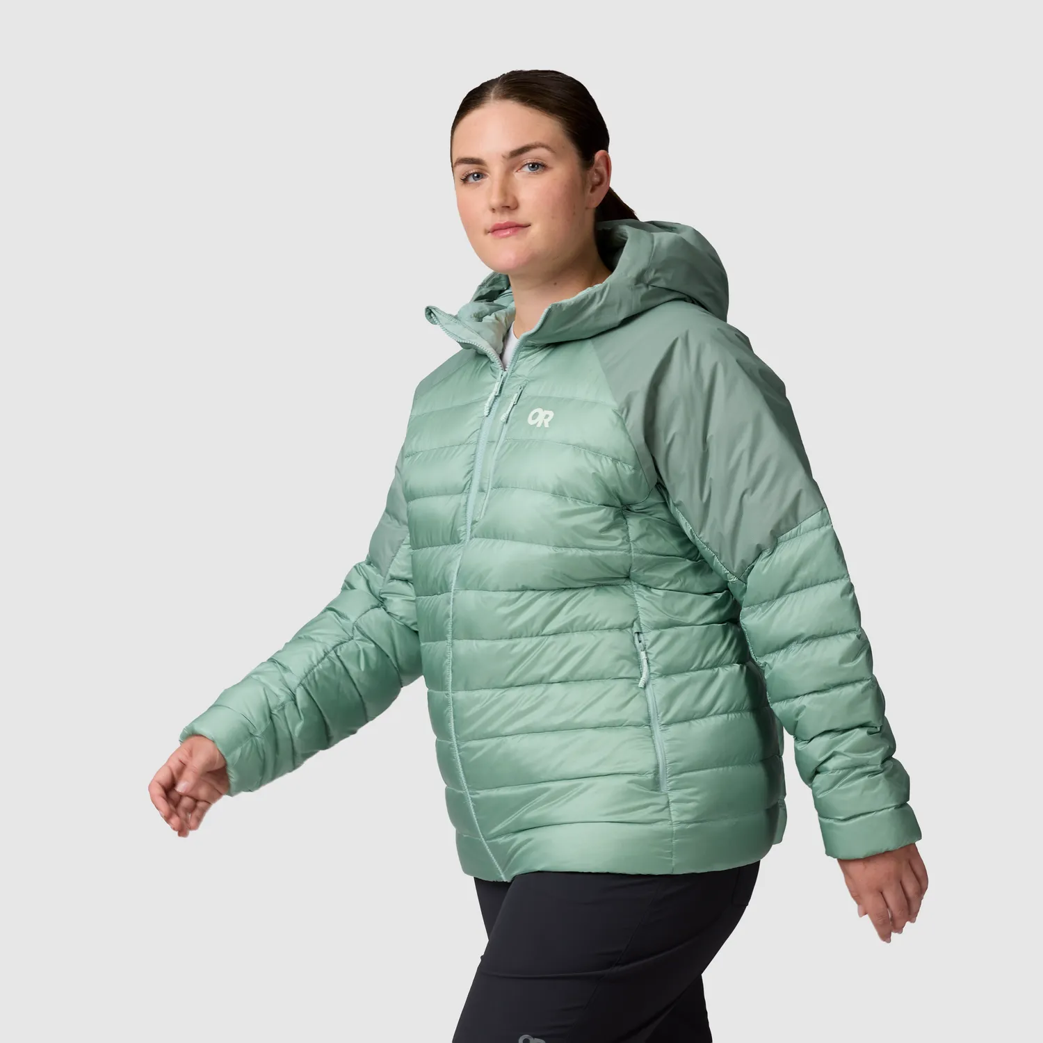 Outdoor Research Helium Down Hoodie-Plus dunjakke Thyme