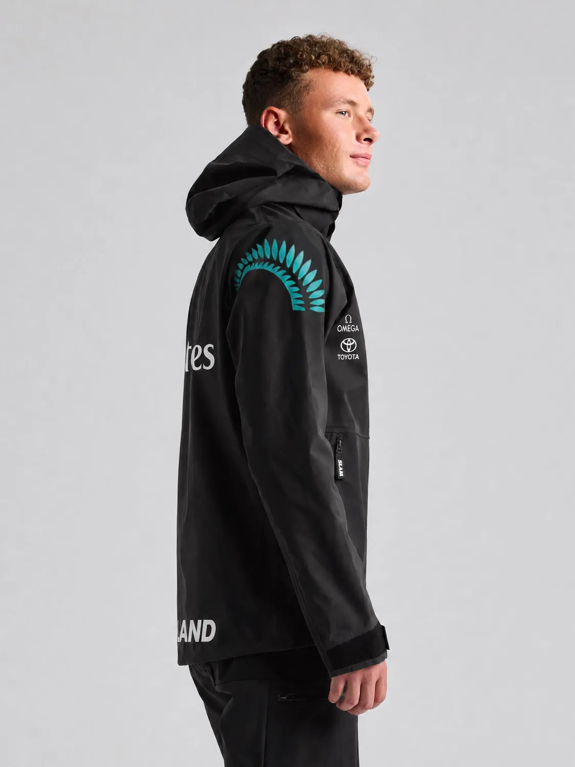 Slam ETNZ OD Hooded Jacket regnjakke svart hette