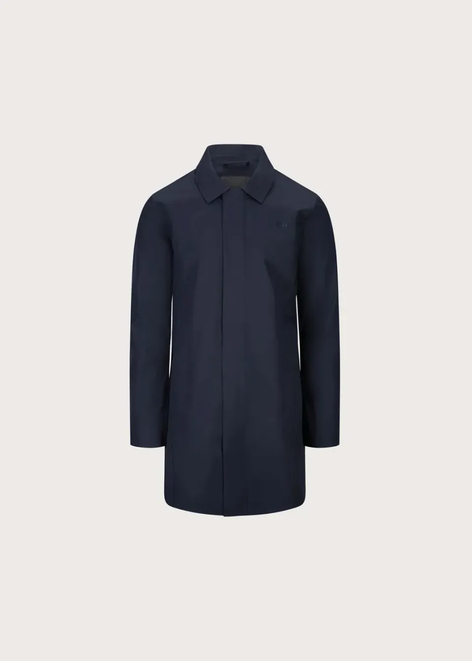 Brgn Søravind Coat regnfrakk marineblå S–XXL lett