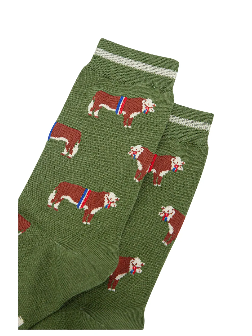 John Partridge Hereford Bull Bamboo Socks sokker grønn bambusblanding