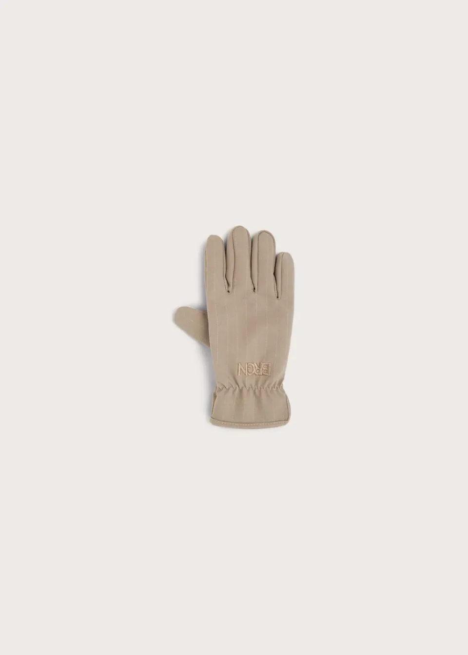 Brgn Gloves hansker Taupe Pinstripe S/M–M/L vanntette