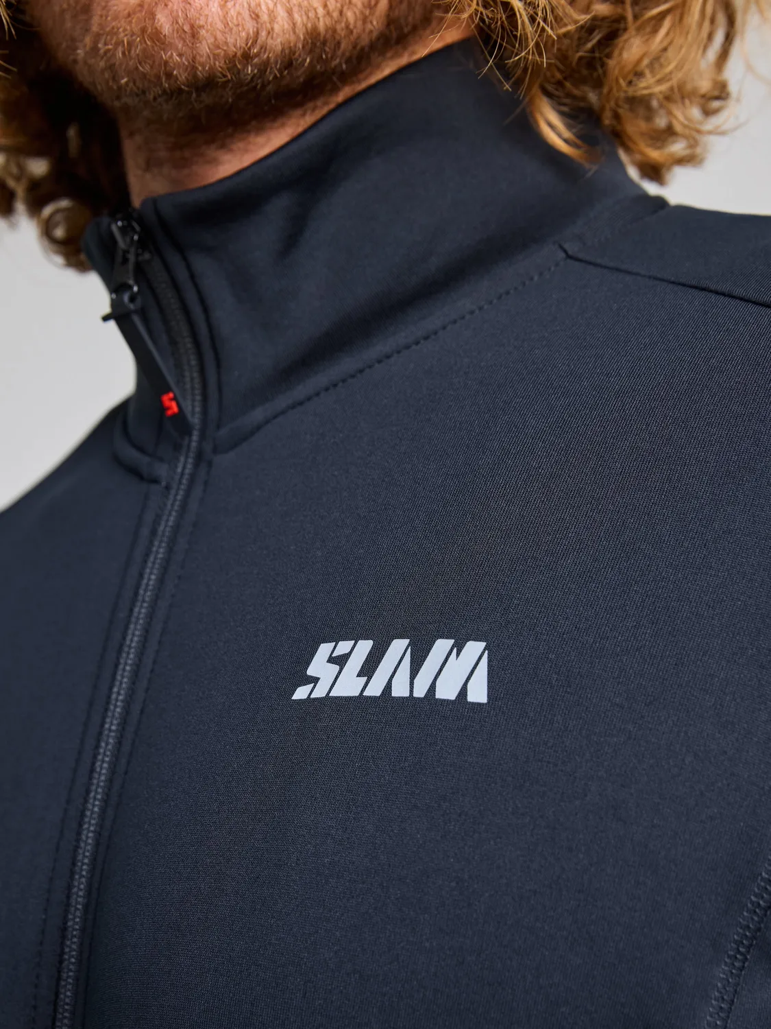 Slam ACT Fleece Powerstretch fleecejakke herre Black Ink