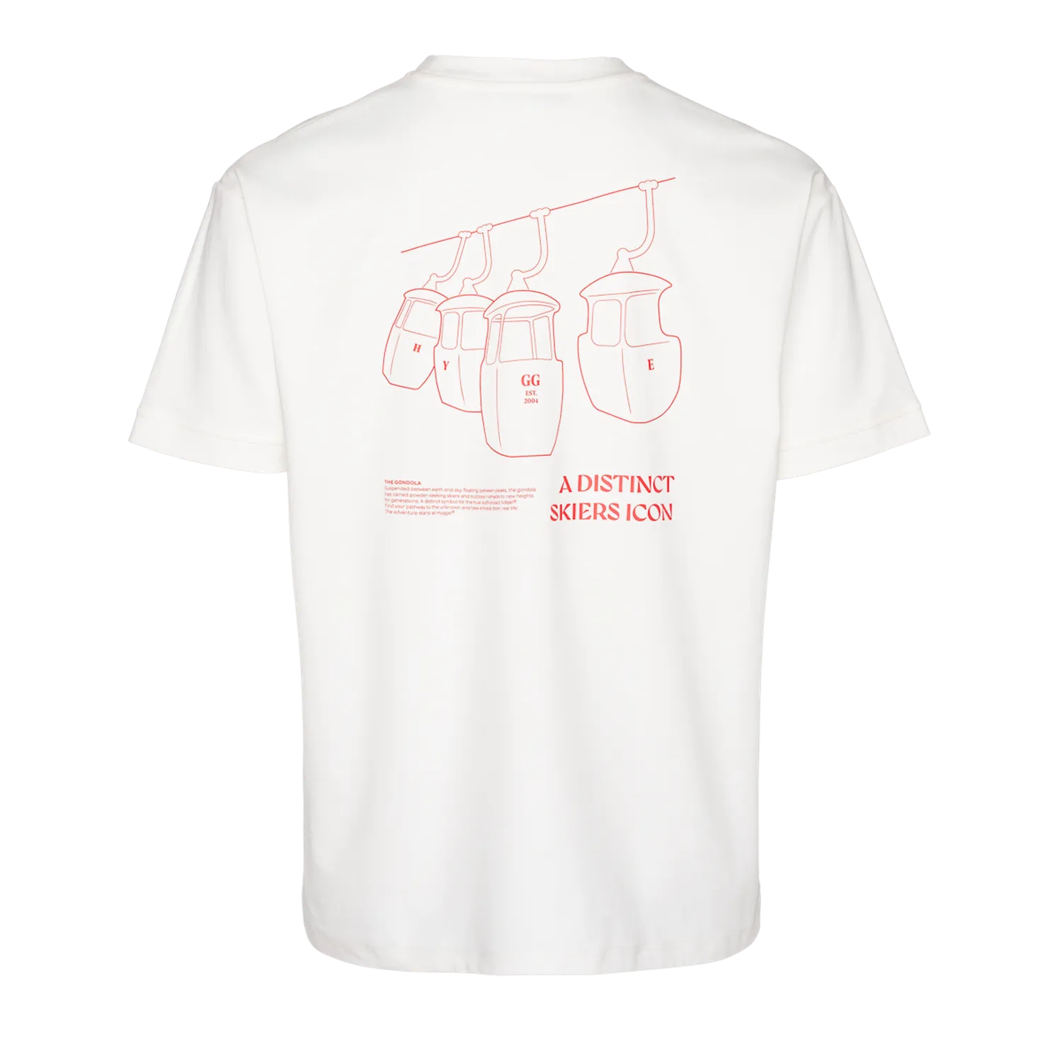 House of Hygge Graphic T-Shirt T-skjorte herre offwhite i bomull