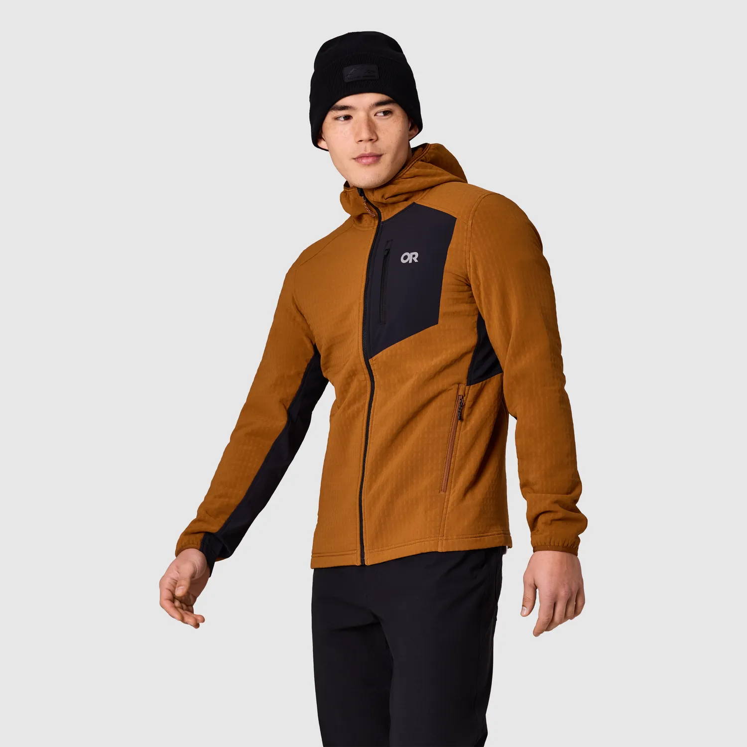 Outdoor Research Vigor Plus Fleece Hoodie fleecehettejakke herre Dark Laurel/Black