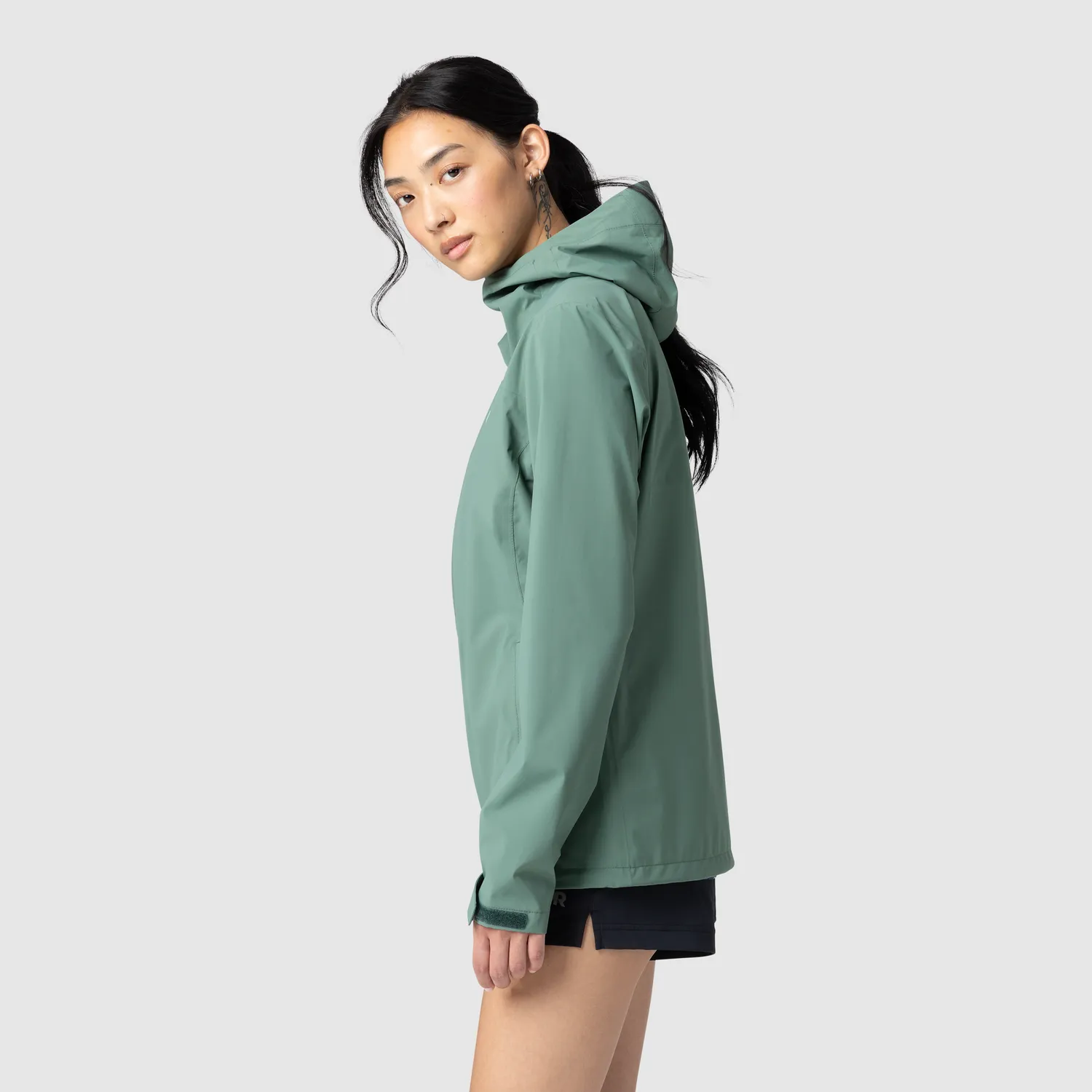Outdoor Research Stratoburst Stretch Rain Jacket regnjakke dame Malachite