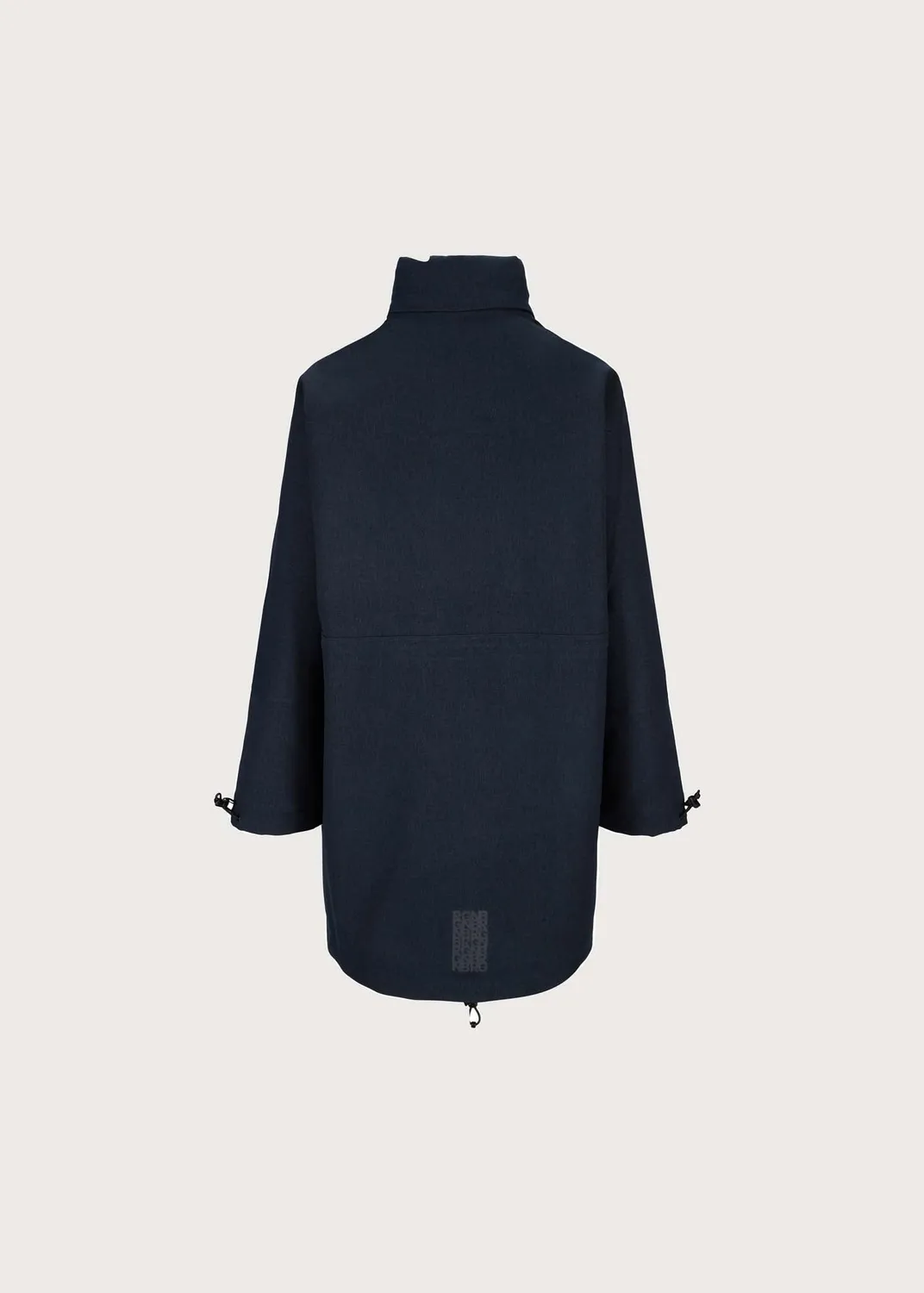 BRGN Regnbyge Anorak regnanorakk marineblå oversized