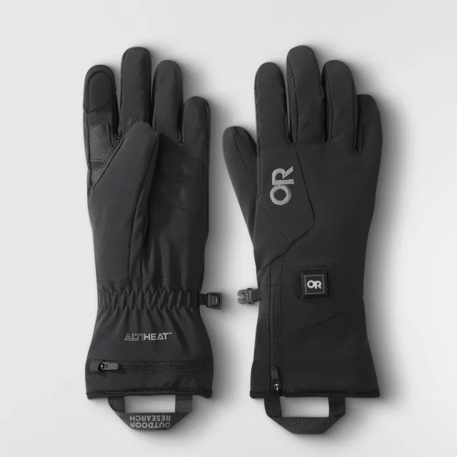 Outdoor Research Sureshot Heated Softshell Glove varmehansker dame svart