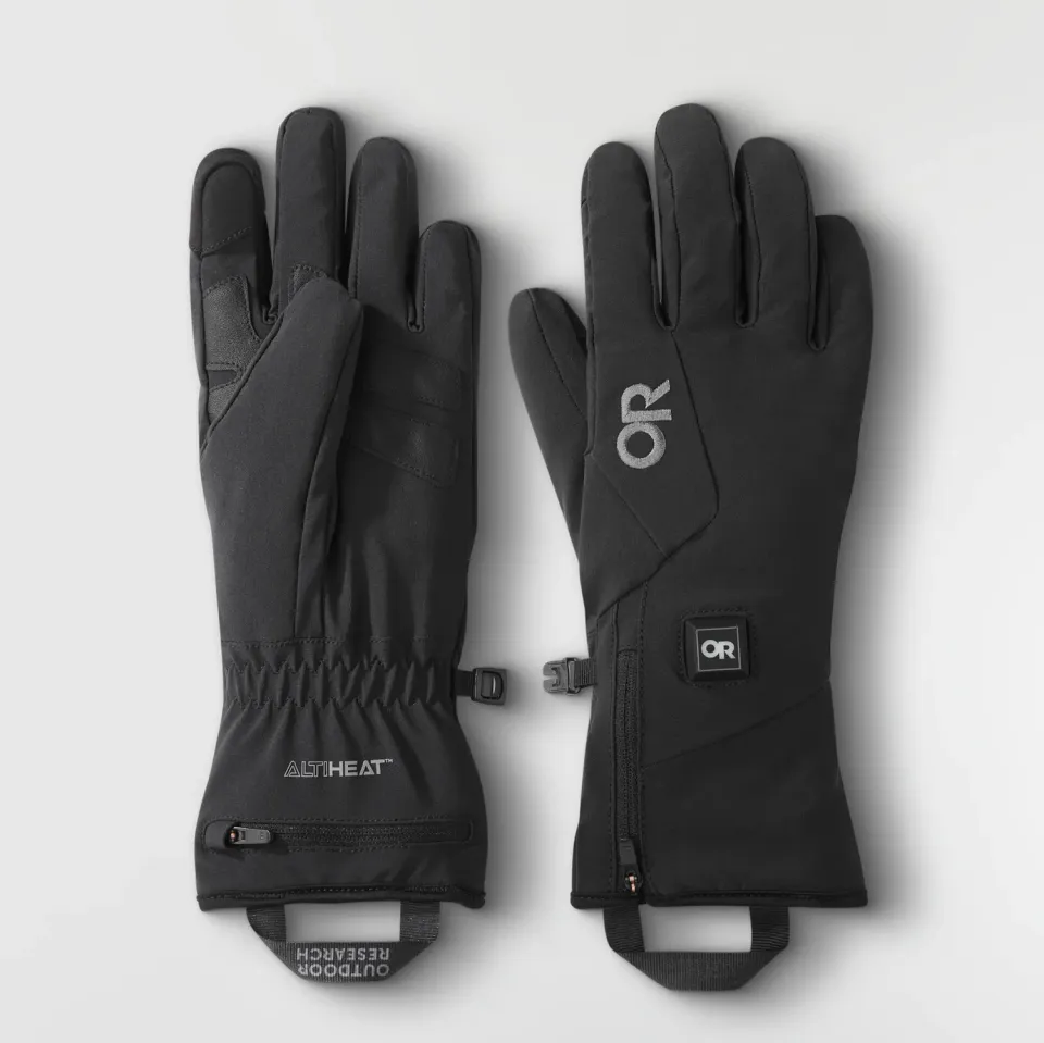 Outdoor Research Sureshot Heated Softshell Glove varmehansker dame svart