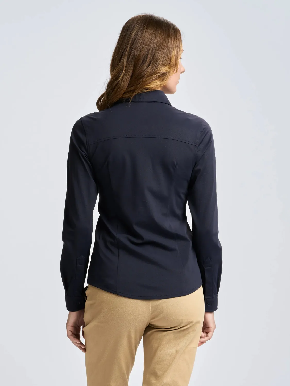 Slam Tech WS Tech Piqué Shirt LS skjorte dame UPF 50+