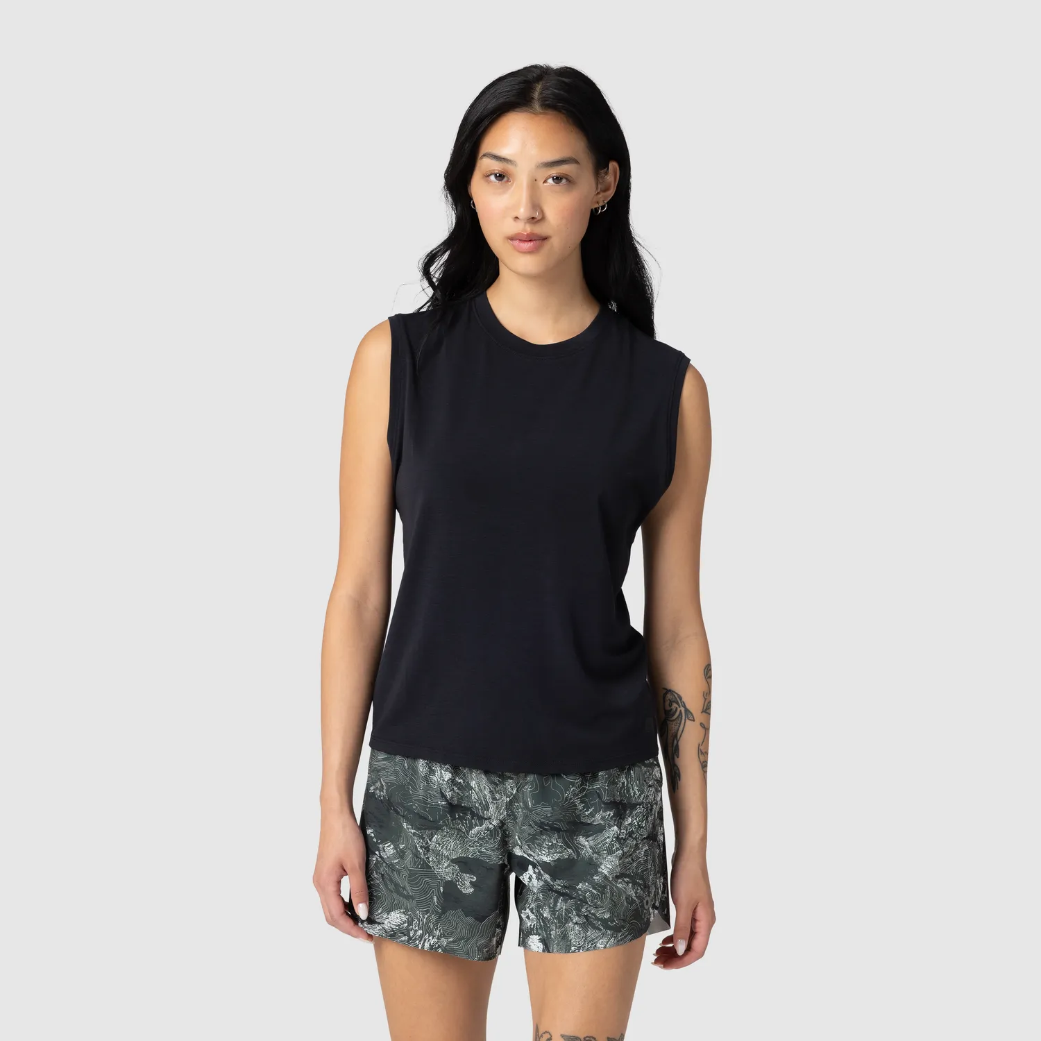 Outdoor Research Eclipse Sun Tank singlet dame Oyster UPF 50+