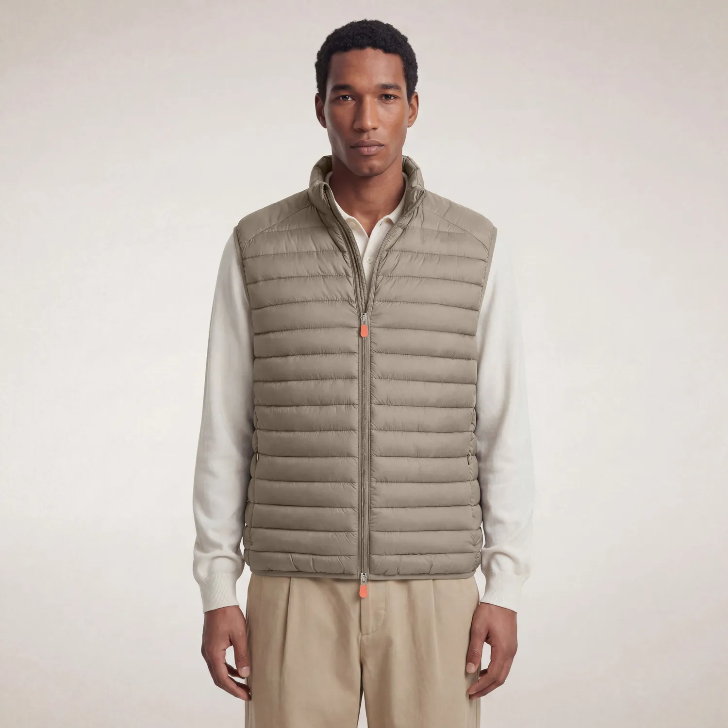 Save The Duck Icons Adam quiltet vest herre elephant grey