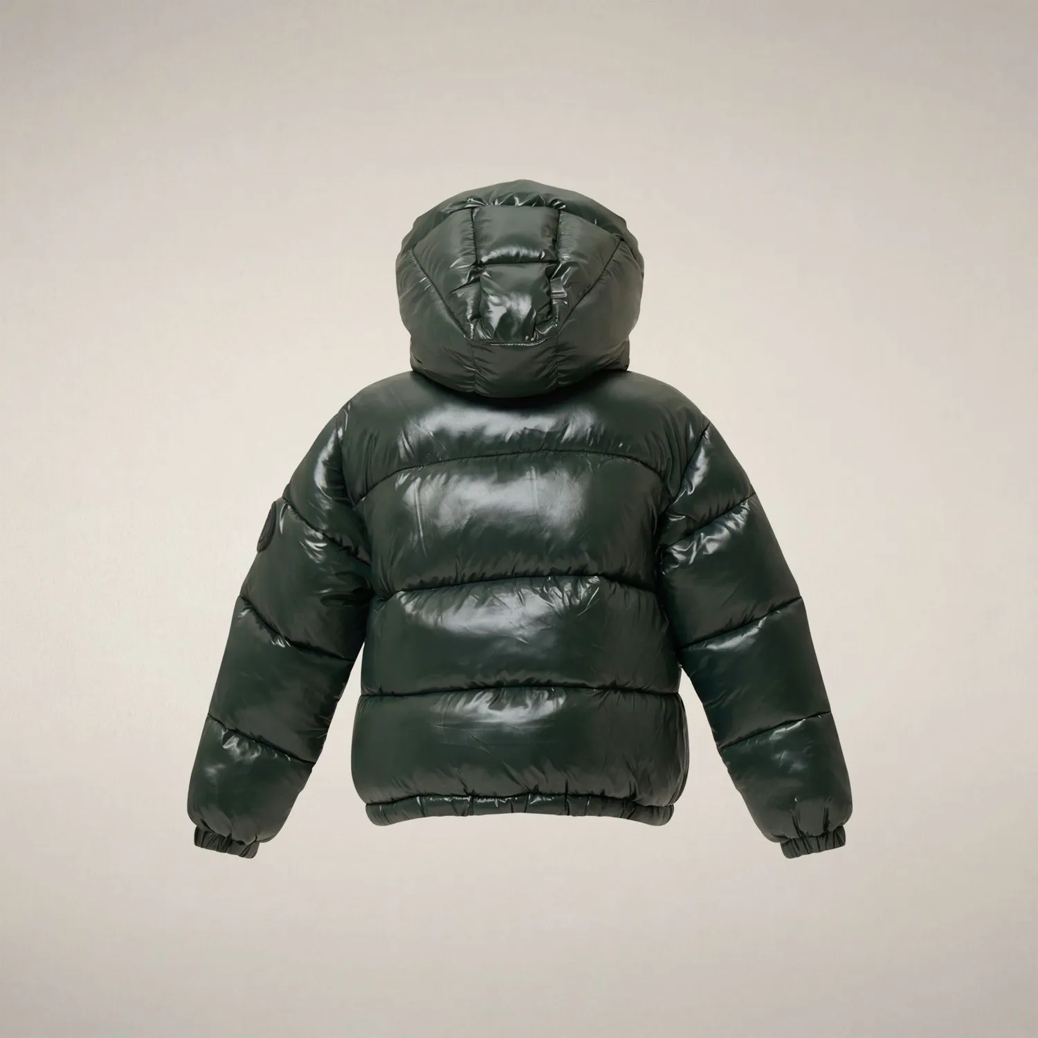 Save The Duck Uma cropped boblejakke jente, Nori Green – resirkulert fyll