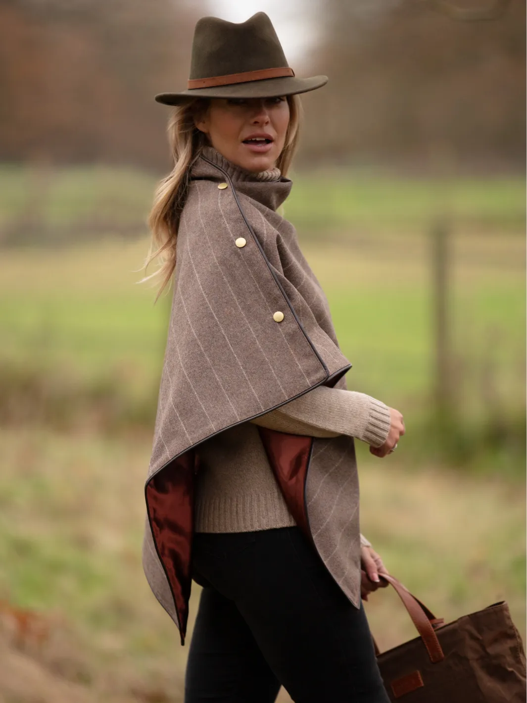 John Partridge Tweed Shawl sjal Grey Stripe ull