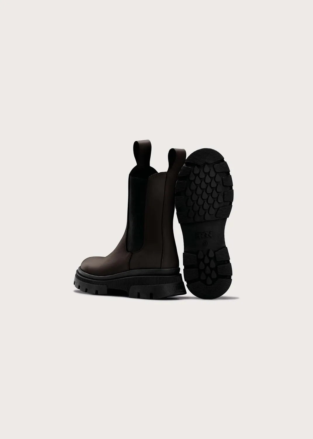 Brgn Chelsea Boot Aniline støvletter Brown – vanntette