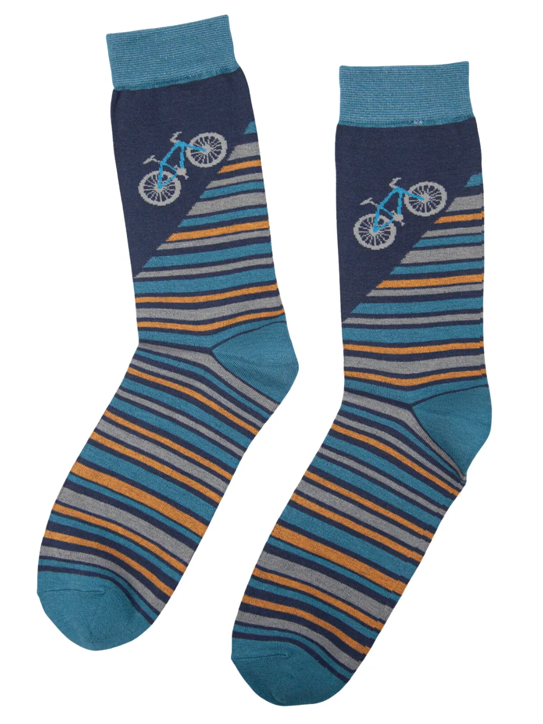 John Partridge Socks Mountain Bikes sokker burgunder og teal, bambusmix