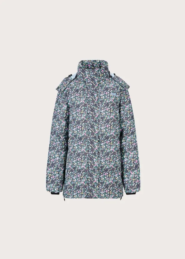 BRGN Snow Snow Puffer dunjakke DAAE Flower Black XS–XL