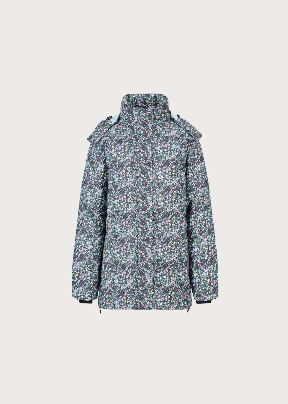 BRGN Snow Snow Puffer dunjakke DAAE Flower Black XS–XL