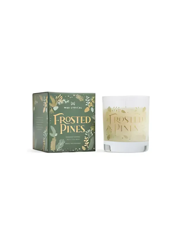 John Partridge Candle Frosted Pine duftlys gaveeske 42 timer