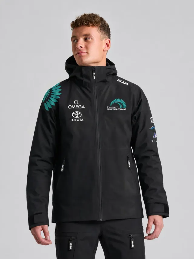 Slam ETNZ OD Hooded Jacket regnjakke svart hette