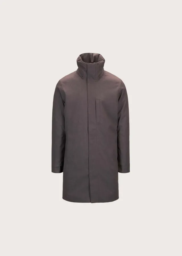 Brgn Sludd Coat regnfrakk Concrete Grey foret