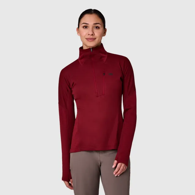 Outdoor Research Deviator Fleece Half Zip fleecejakke Vermillion XS lett