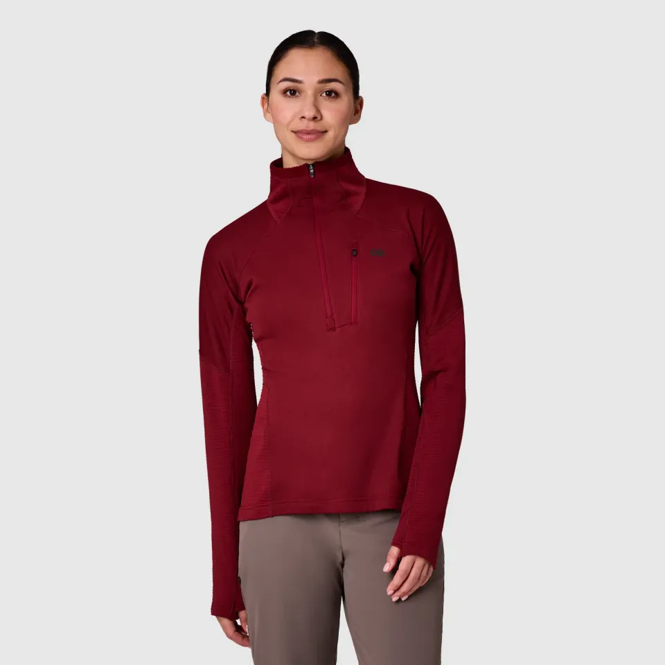 Outdoor Research Deviator Fleece Half Zip fleecejakke Vermillion XS lett