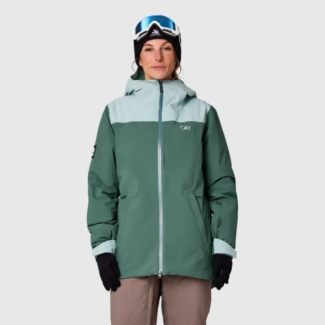 Outdoor Research Snowcrew Women's Snowcrew Jacket skijakke Malachite/Thyme