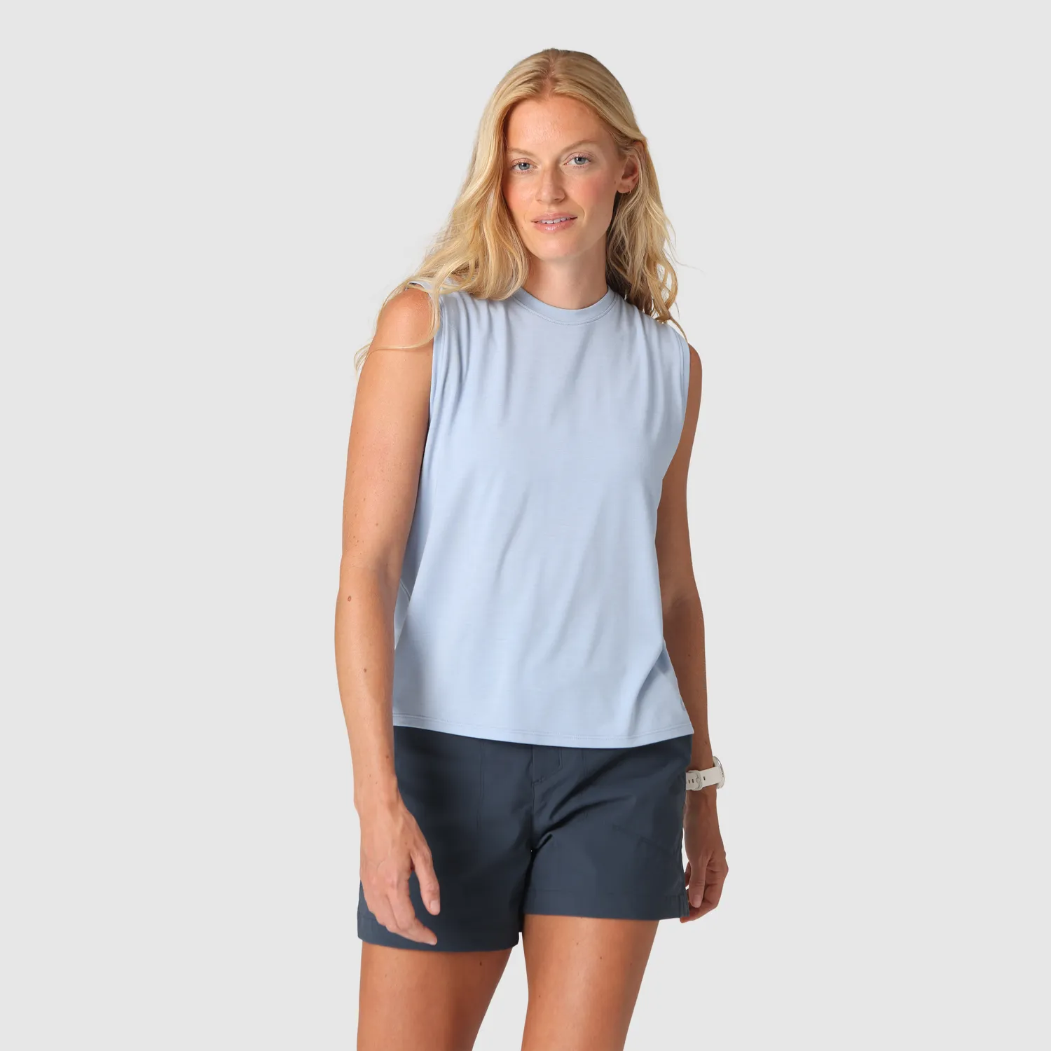 Outdoor Research Eclipse Sun Tank singlet dame Oyster UPF 50+