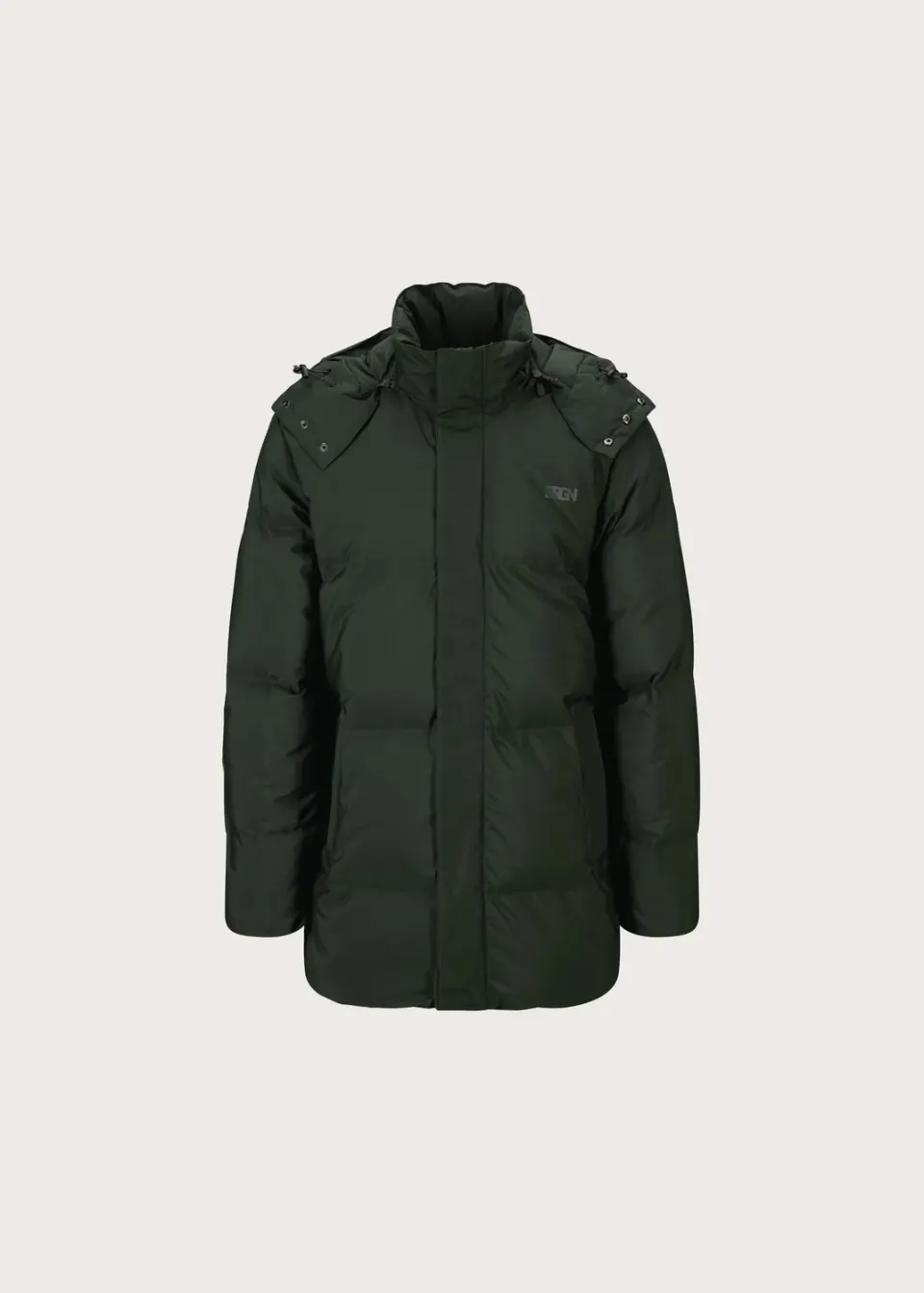 Brgn Snørokk Mens Down Puffer dunjakke mørkegrønn