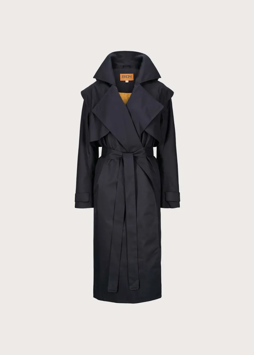 Brgn Regndråpe Trench Coat regnjakke Dark Navy 20 000 mm