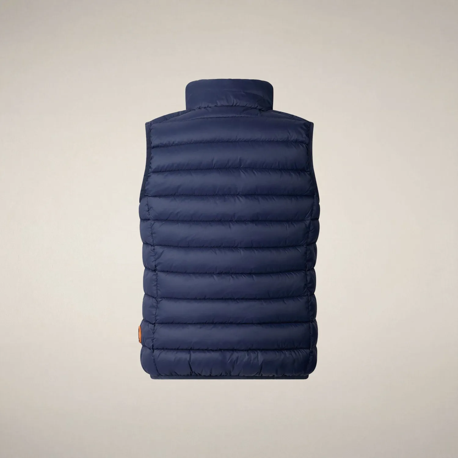 Save The Duck Andy vest barn Navy Blue dyrefri vattert