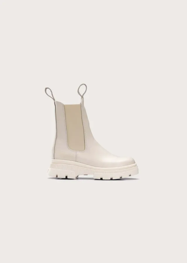 Brgn Chelsea Boot Aniline støvletter Sand – vanntette