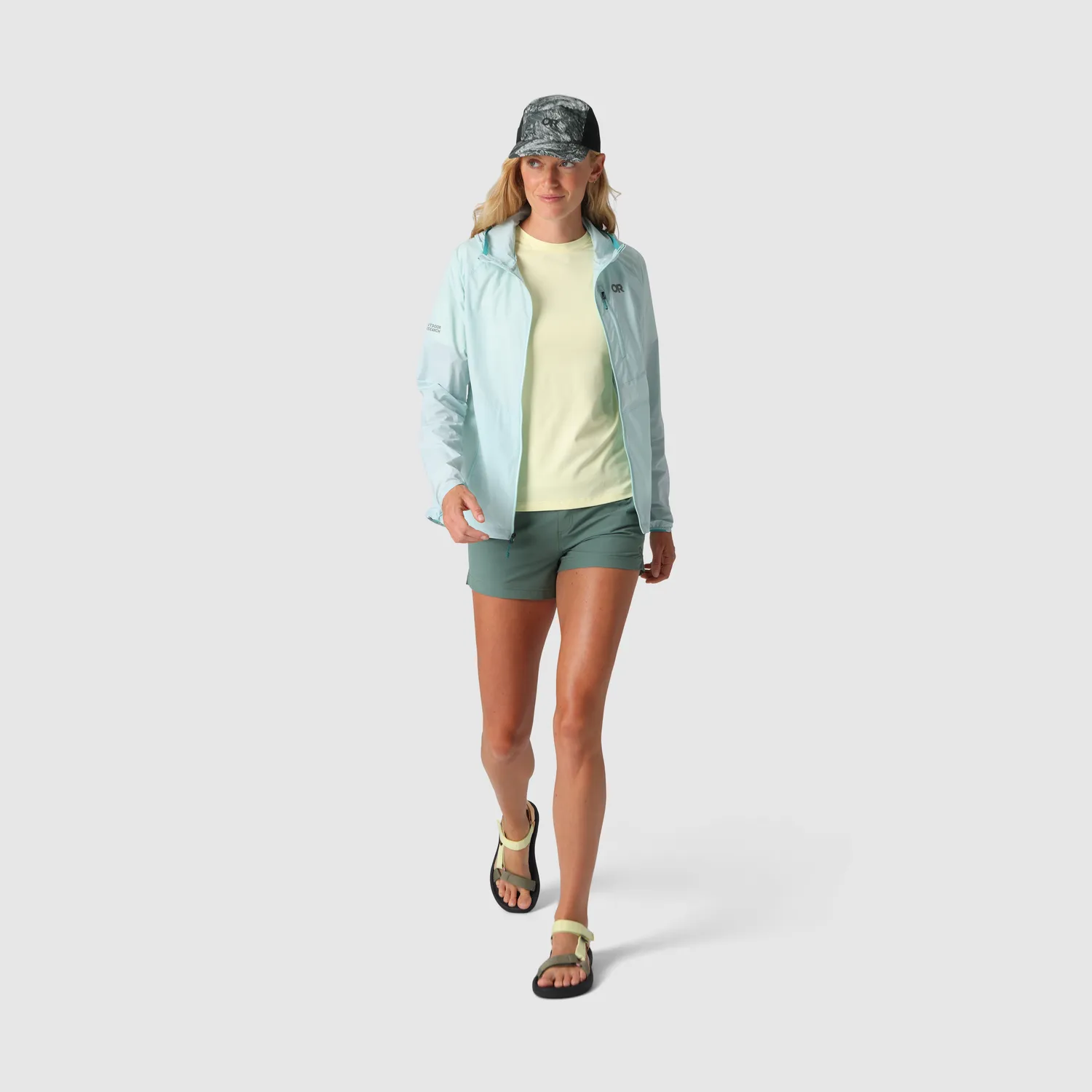 Outdoor Research Swift Lite Hybrid Short løpeshorts svart 3,5 tommer