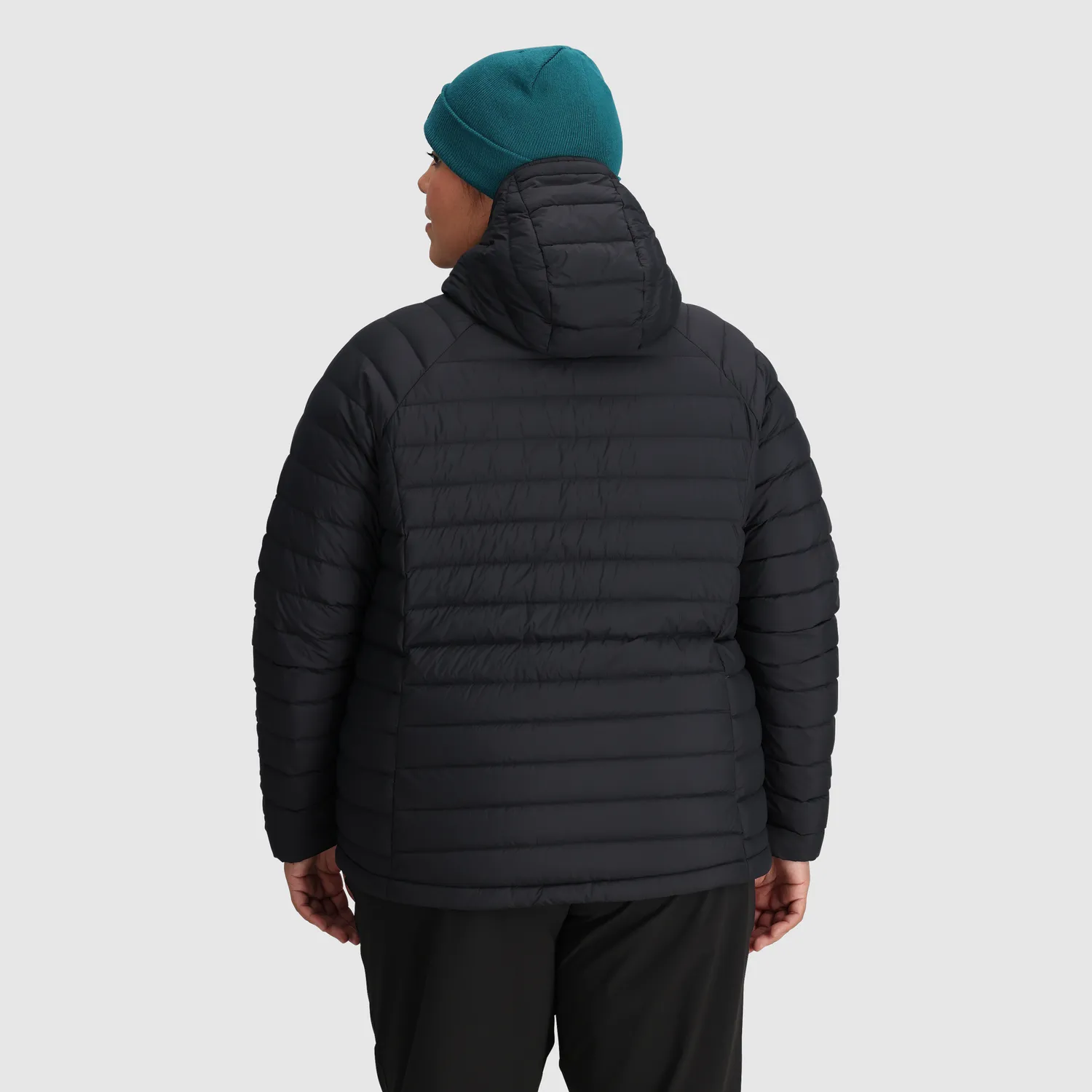 Outdoor Research Women's Transcendent Down Hoodie - Plus dunjakke Black 800+