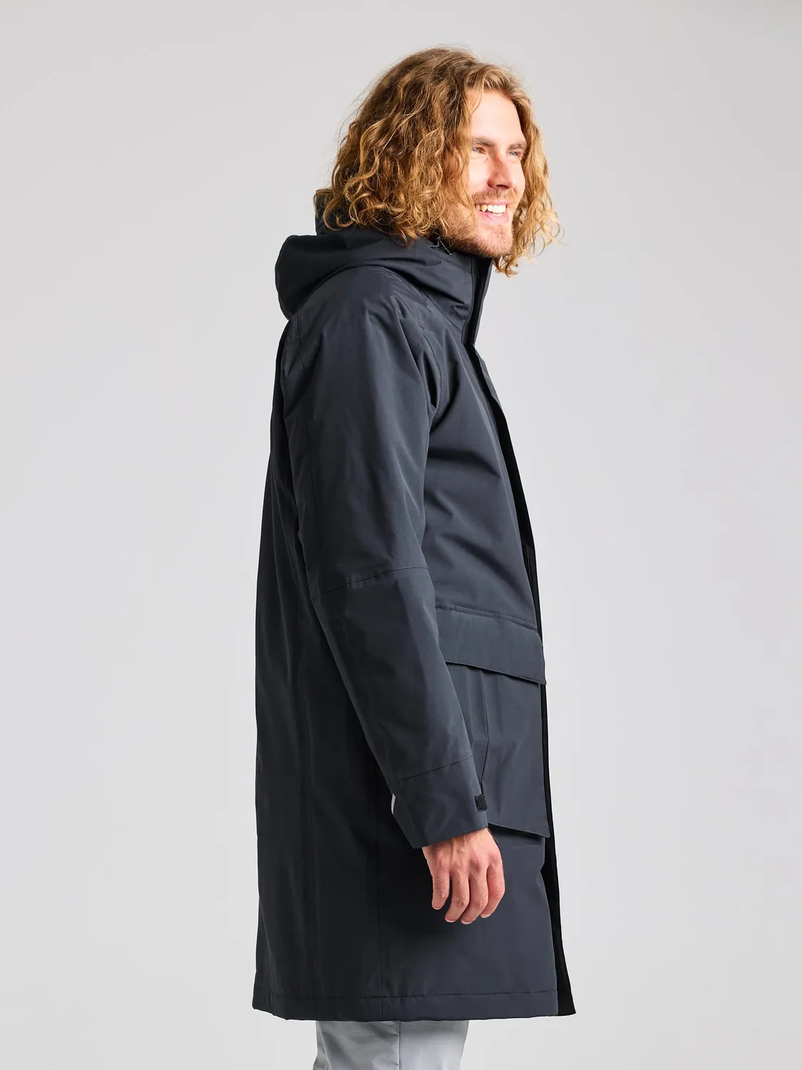 Slam ACT ETNZ Long Parka parkas svart blekk vanntett