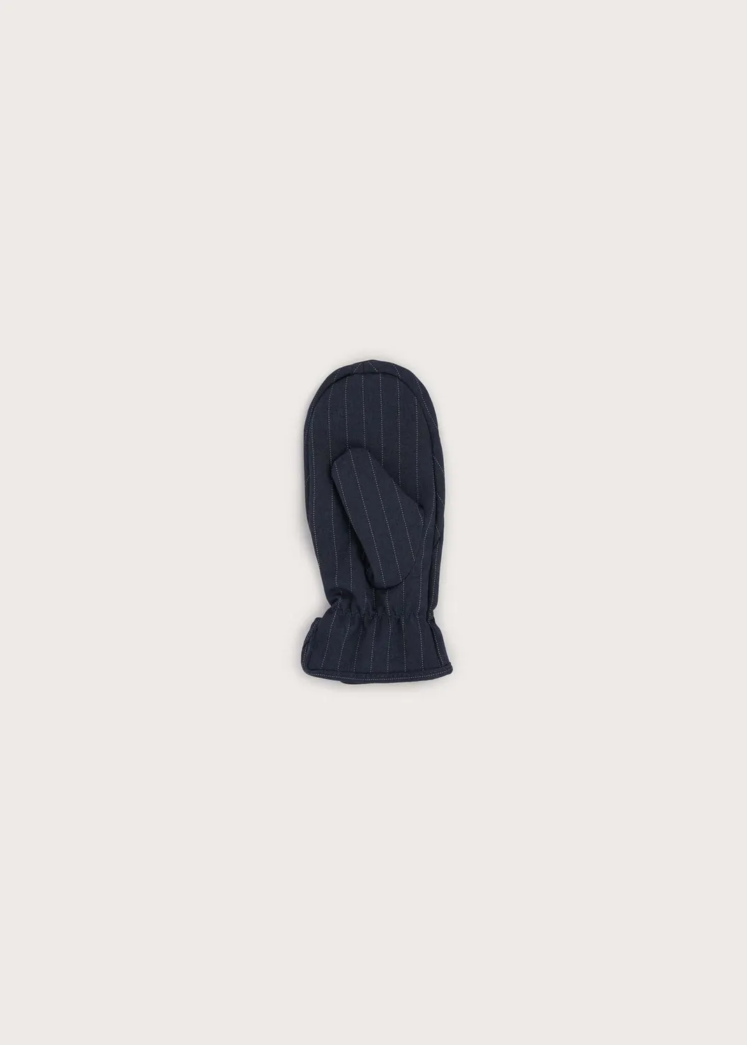 Brgn Mittens votter S/M–M/L Navy Pinstripe vanntette